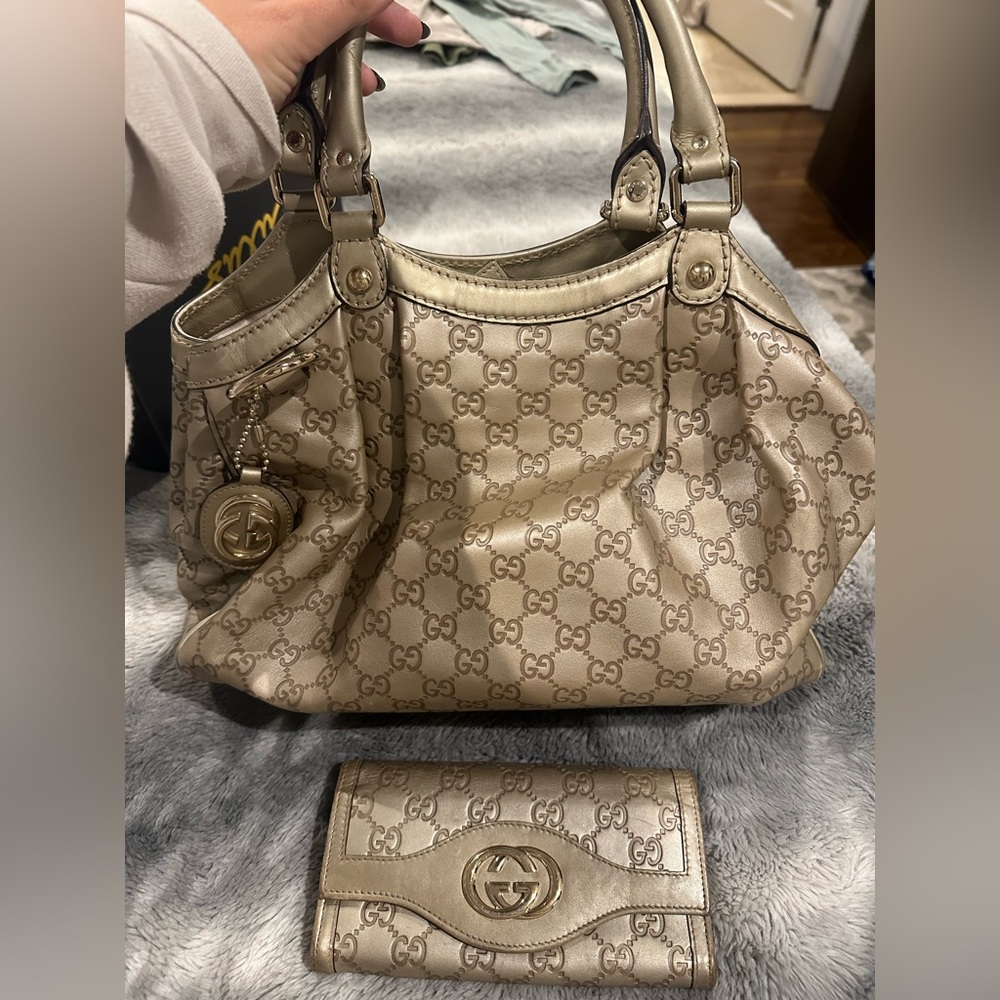Vintage Gucci purse and wallet set